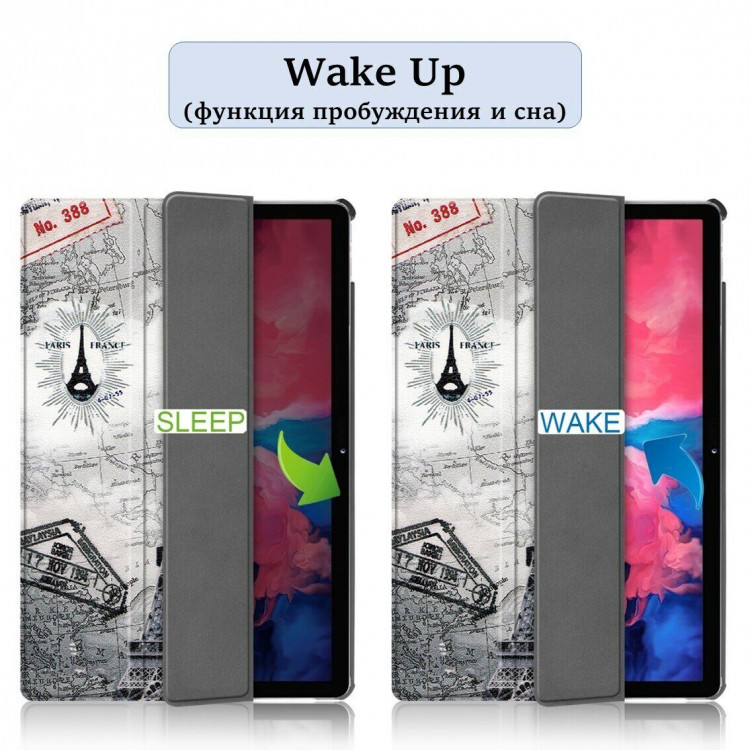 Чехол Smart Case для Lenovo Tab P11 TB-J606 / Lenovo Tab P11 Plus TB-J616 - 11 дюймов (Retro Tower)