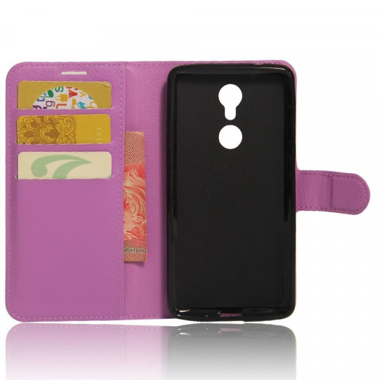Чехол с визитницей для ZTE Axon 7 mini (фиолетовый)