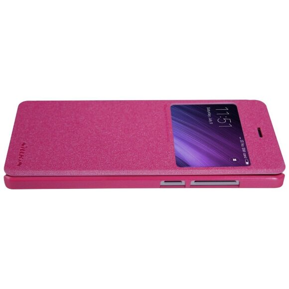 Чехол с окном NILLKIN Sparkle для Xiaomi Redmi 4 Pro / 4 Prime  (красный) Чехол с окном NILLKIN Sparkle для Xiaomi Redmi 4 Pro / 4 Prime  (красный)