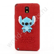 Силиконовый чехол Stitch для Samsung Galaxy Note 3 / N9000 (красный)