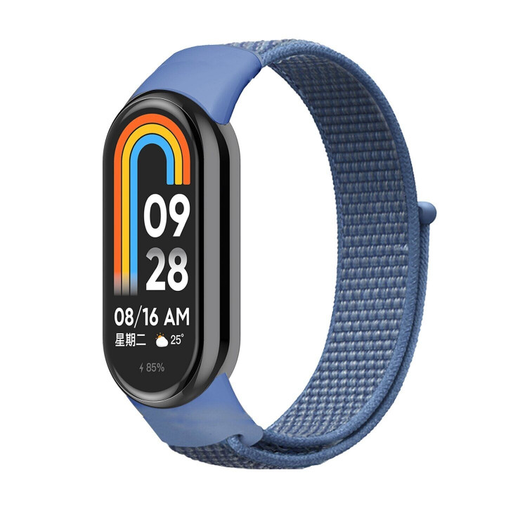 Нейлоновый ремешок для Xiaomi Mi Smart Band 8, Xiaomi Mi Band 8 (синий)