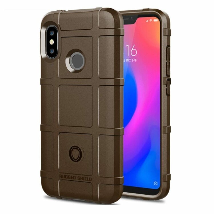 Чехол Anti-Shock для Xiaomi Mi A2 Lite / Redmi 6 Pro (коричневый)