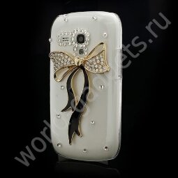 Чехол Sparkling 3D Bowknot Rhinestone для Samsung Galaxy S3 mini