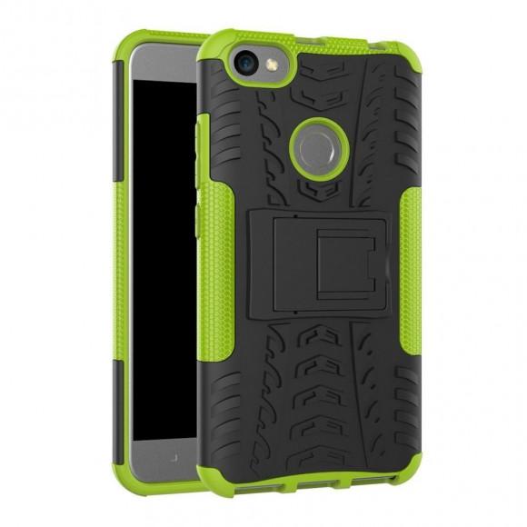 Чехол Hybrid Armor для Xiaomi Redmi Note 5A / 5A Prime (черный + зеленый)