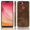 Чехол Litchi Texture для Xiaomi Mi 8 Lite (коричневый)