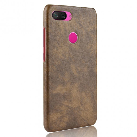 Чехол Litchi Texture для Xiaomi Mi 8 Lite (коричневый) Чехол Litchi Texture для Xiaomi Mi 8 Lite (коричневый)