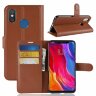 Чехол с визитницей для Xiaomi Mi 8 (коричневый)