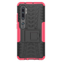 Чехол Hybrid Armor для Xiaomi Mi Note 10 / Mi Note 10 Pro / Mi CC9 Pro (черный + розовый)