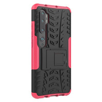 Чехол Hybrid Armor для Xiaomi Mi Note 10 / Mi Note 10 Pro / Mi CC9 Pro (черный + розовый)