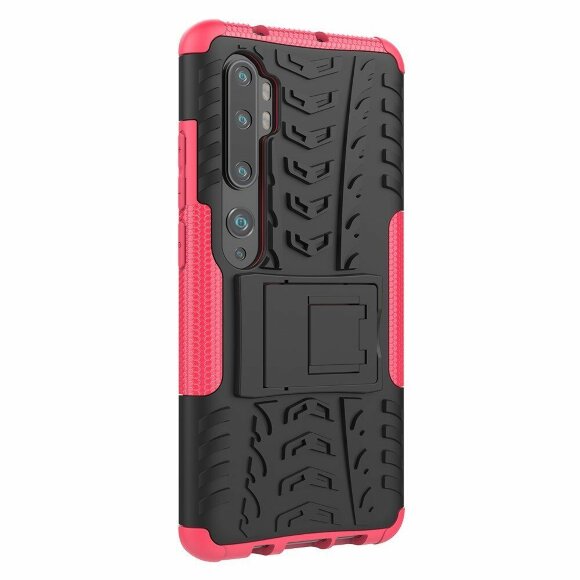 Чехол Hybrid Armor для Xiaomi Mi Note 10 / Mi Note 10 Pro / Mi CC9 Pro (черный + розовый) Чехол Hybrid Armor для Xiaomi Mi Note 10 / Mi Note 10 Pro / Mi CC9 Pro (черный + розовый)