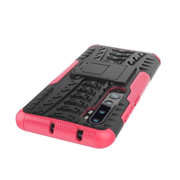 Чехол Hybrid Armor для Xiaomi Mi Note 10 / Mi Note 10 Pro / Mi CC9 Pro (черный + розовый) Чехол Hybrid Armor для Xiaomi Mi Note 10 / Mi Note 10 Pro / Mi CC9 Pro (черный + розовый)