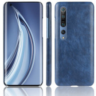 Кожаная накладка-чехол для Xiaomi Mi 10 / Mi 10 Pro (синий)