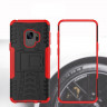 Чехол Hybrid Armor для Samsung Galaxy S9 (черный + красный)