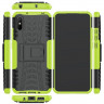 Чехол Hybrid Armor для Xiaomi Redmi 9A (черный + зеленый)