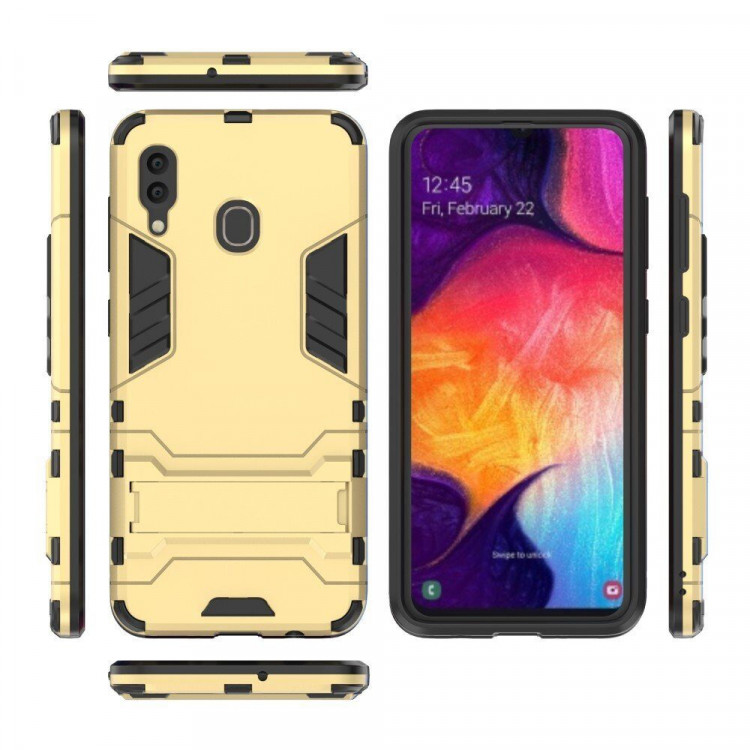 Чехол Duty Armor для Samsung Galaxy A30 / Galaxy A20 (золотой)