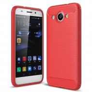 Чехол-накладка Carbon Fibre для Huawei Y3 2017 (красный) Чехол-накладка Carbon Fibre для Huawei Y3 2017 (красный)