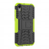Чехол Hybrid Armor для Huawei Y5 (2019) / Honor 8S (черный + зеленый)