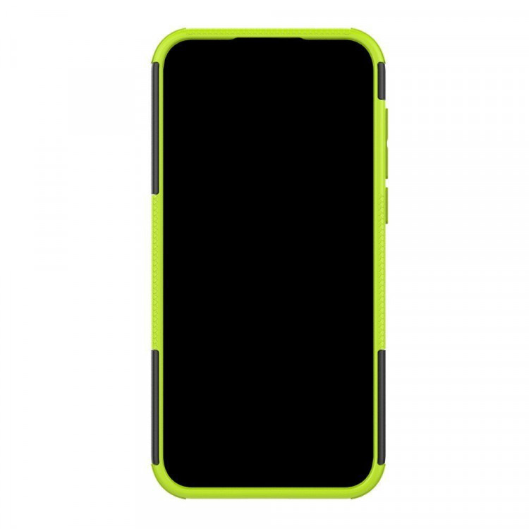 Чехол Hybrid Armor для Huawei Y5 (2019) / Honor 8S (черный + зеленый)