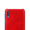 Кожаная накладка-чехол Litchi Texture для Samsung Galaxy M10 (красный)