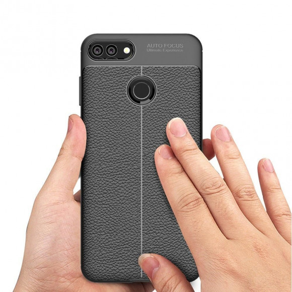 Чехол-накладка Litchi Grain для Huawei Y9 (2018) / Enjoy 8 Plus (черный) Чехол-накладка Litchi Grain для Huawei Y9 (2018) / Enjoy 8 Plus (черный)