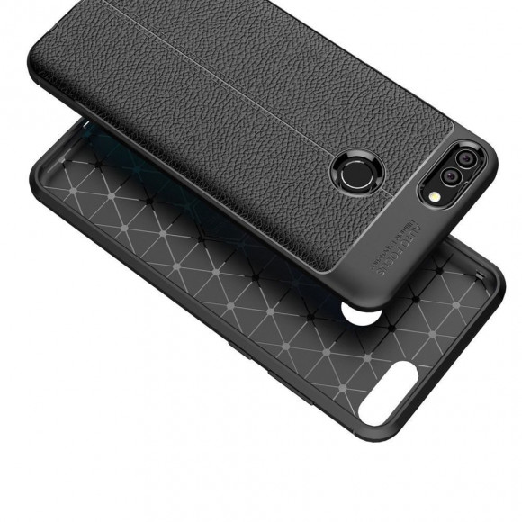 Чехол-накладка Litchi Grain для Huawei Y9 (2018) / Enjoy 8 Plus (черный) Чехол-накладка Litchi Grain для Huawei Y9 (2018) / Enjoy 8 Plus (черный)