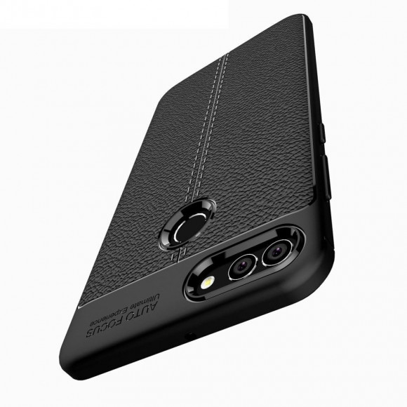 Чехол-накладка Litchi Grain для Huawei Y9 (2018) / Enjoy 8 Plus (черный) Чехол-накладка Litchi Grain для Huawei Y9 (2018) / Enjoy 8 Plus (черный)