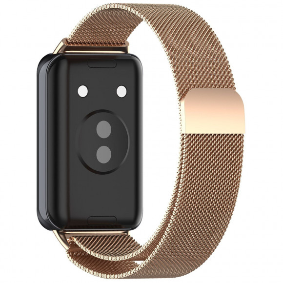 Миланский сетчатый браслет для Honor Band 9 (розовое золото) Миланский сетчатый браслет для Honor Band 9 (розовое золото)