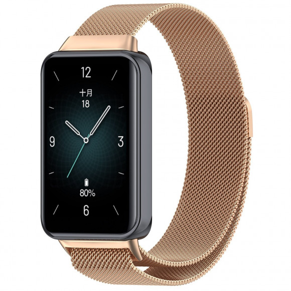 Миланский сетчатый браслет для Honor Band 9 (розовое золото) Миланский сетчатый браслет для Honor Band 9 (розовое золото)