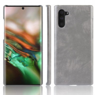 Кожаная накладка-чехол для Samsung Galaxy Note 10 (серый)