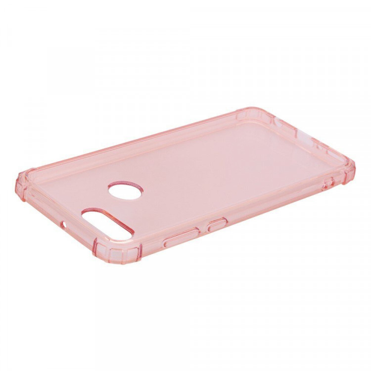 Силиконовый чехол с усиленными бортиками для Huawei P Smart / Enjoy 7S (розовый)