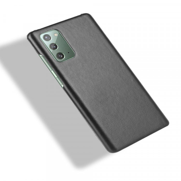 Кожаная накладка-чехол для Samsung Galaxy Note 20 (черный)