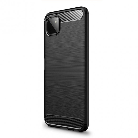 Чехол-накладка Carbon Fibre для Samsung Galaxy A22s 5G (черный)