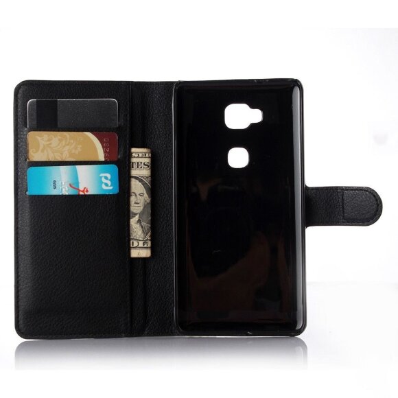 Чехол с визитницей для Huawei Honor 5X (черный) Чехол с визитницей для Huawei Honor 5X (черный)