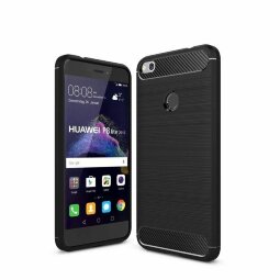 Carbon Fibre накладка чехол для Huawei Honor 8 lite (черный)