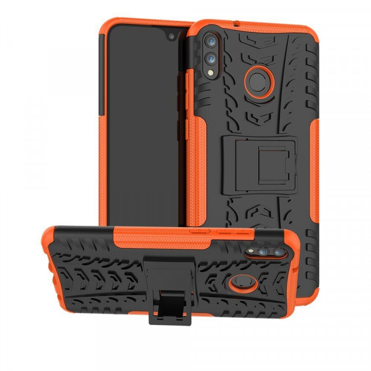 Чехол Hybrid Armor для Huawei Honor 8X Max (черный + оранжевый)