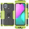 Чехол Armor Shockproof Ring Holder для Infinix Hot 10 Play / Hot 11 Play (черный + зеленый)