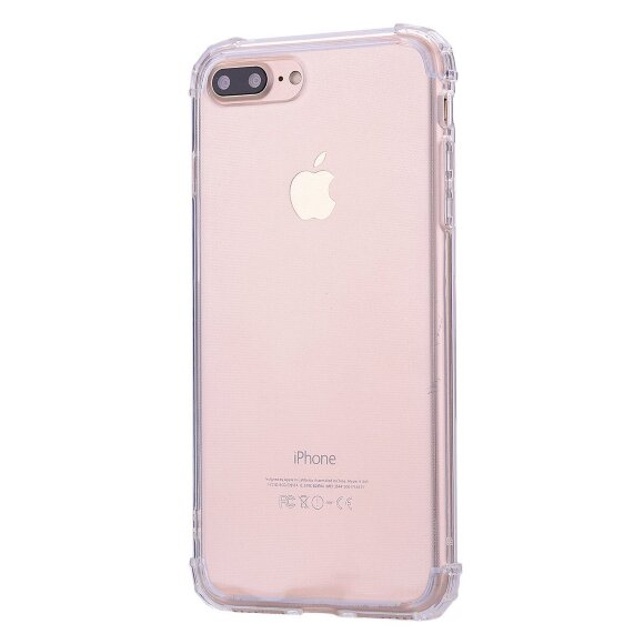 Силиконовый чехол с усиленными бортиками для iPhone 8 Plus / iPhone 7 Plus (прозрачный) Силиконовый чехол с усиленными бортиками для iPhone 8 Plus / iPhone 7 Plus (прозрачный)