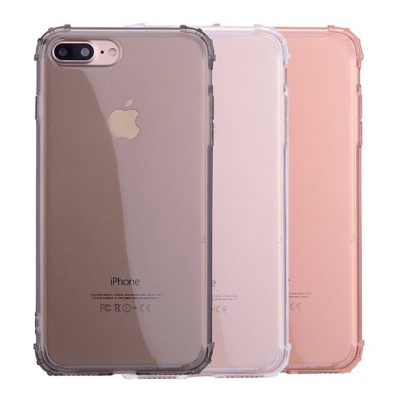 Силиконовый чехол с усиленными бортиками для iPhone 8 Plus / iPhone 7 Plus (прозрачный) Силиконовый чехол с усиленными бортиками для iPhone 8 Plus / iPhone 7 Plus (прозрачный)