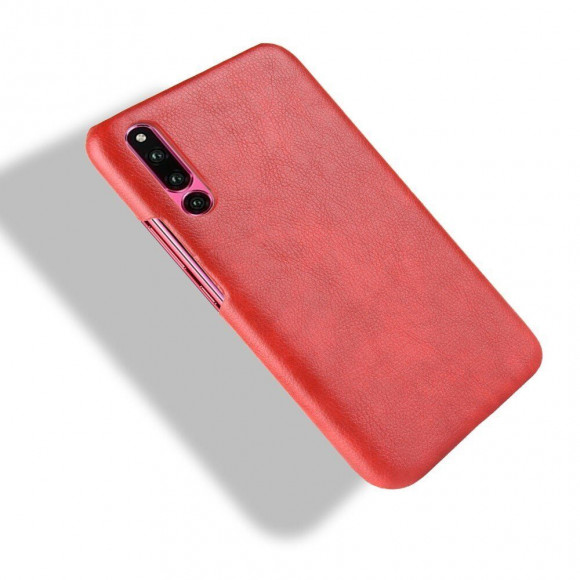Кожаная накладка-чехол Litchi Texture для Huawei P30 (красный)