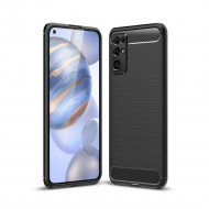 Чехол-накладка Carbon Fibre для Honor 30 (черный)