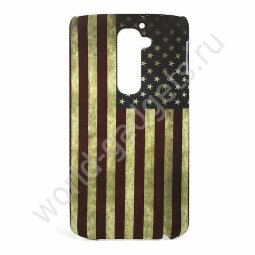 Пластиковый чехол Retro US American Flag для LG G2