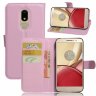 Чехол с визитницей для Motorola Moto M (розовый)