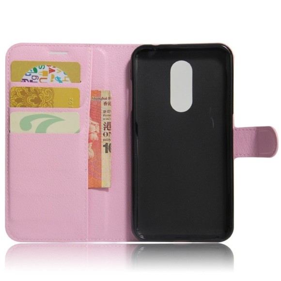 Чехол с визитницей для Motorola Moto M (розовый)