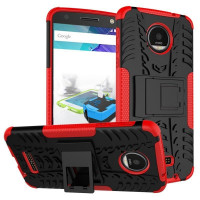 Чехол Hybrid Armor для Motorola Moto Z (черный + красный)