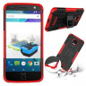 Чехол Hybrid Armor для Motorola Moto Z (черный + красный)