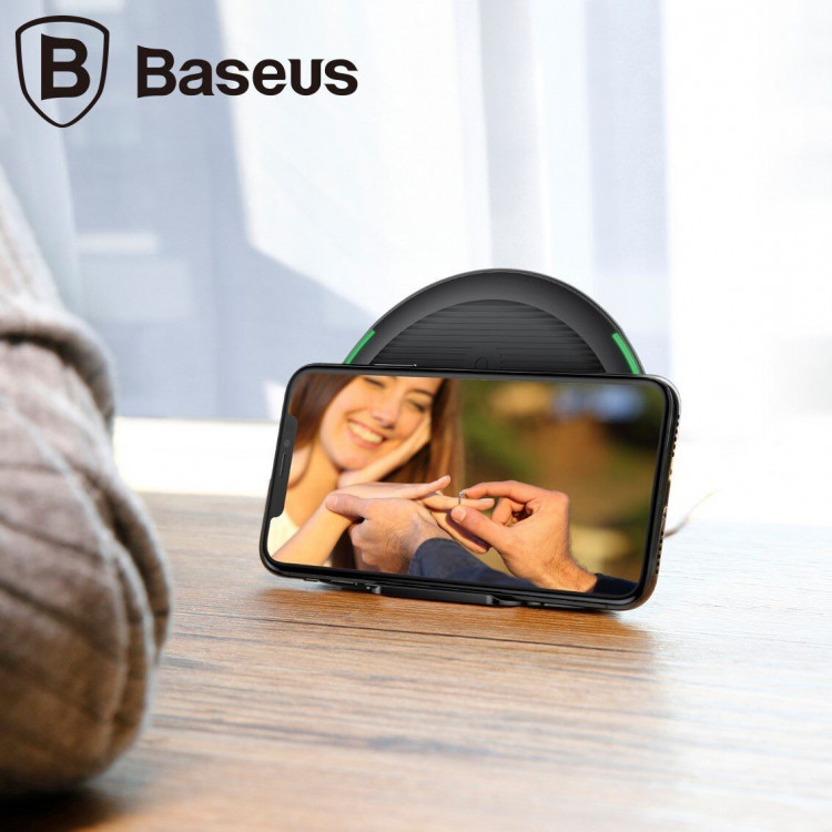 Беспроводное зарядное устройство Baseus Foldable Multifunction (черный)