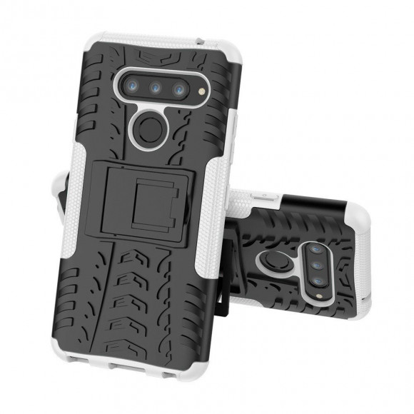 Чехол Hybrid Armor для LG V40 ThinQ (черный + белый) Чехол Hybrid Armor для LG V40 ThinQ (черный + белый)