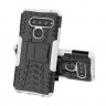 Чехол Hybrid Armor для LG V40 ThinQ (черный + белый)