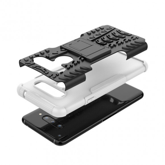 Чехол Hybrid Armor для LG V40 ThinQ (черный + белый) Чехол Hybrid Armor для LG V40 ThinQ (черный + белый)