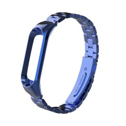 Стальной браслет для Xiaomi Mi Band 3 (голубой)
